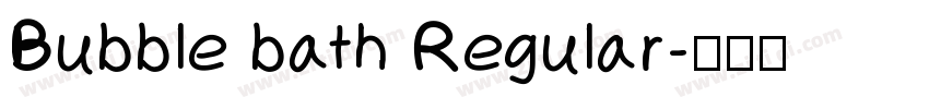 Bubble bath Regular字体转换
